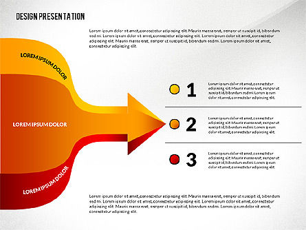 Tombol Tanda Panah Dan Koneksi, Slide 5, 02772, Diagram Proses — PoweredTemplate.com