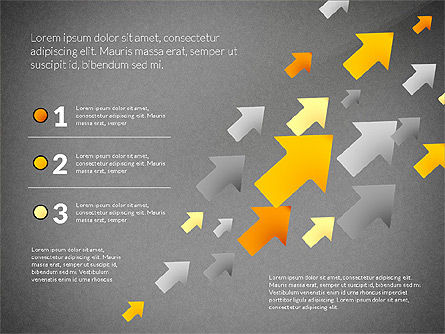 Tombol Tanda Panah Dan Koneksi, Slide 9, 02772, Diagram Proses — PoweredTemplate.com