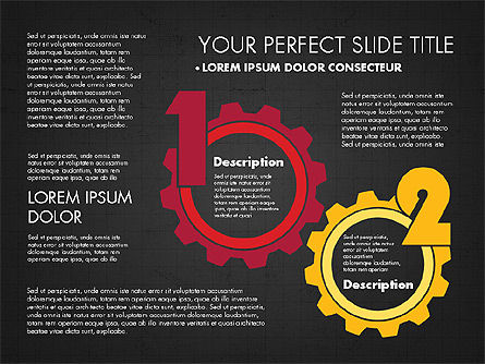 Gears Nomor Dan Pilihan, Slide 10, 02774, Diagram Panggung — PoweredTemplate.com