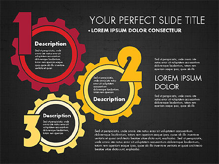 Gears Nomor Dan Pilihan, Slide 9, 02774, Diagram Panggung — PoweredTemplate.com