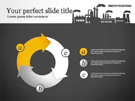 Industry Presentation Template, PowerPoint Template, 02777, Presentation Templates — PoweredTemplate.com