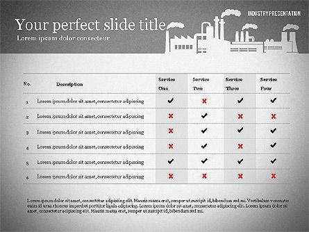 Modèle de présentation de l'industrie, Diapositive 16, 02777, Modèles de présentations — PoweredTemplate.com