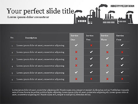 Modèle de présentation de l'industrie, Diapositive 8, 02777, Modèles de présentations — PoweredTemplate.com