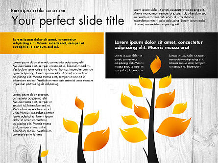 Schéma de scène avec arbre, Diapositive 3, 02778, Schémas d'étapes — PoweredTemplate.com