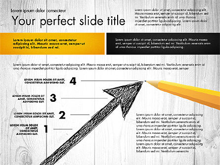木のステージ図, スライド 4, 02778, 段階図 — PoweredTemplate.com