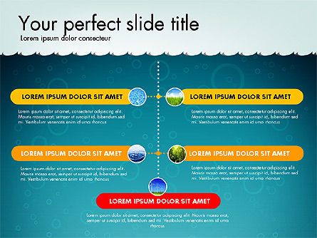 Timeline con marina tema Toolbox, Modello PowerPoint, 02780, Timelines & Calendars — PoweredTemplate.com
