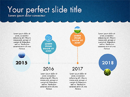 Timeline con marina tema Toolbox, Slide 11, 02780, Timelines & Calendars — PoweredTemplate.com