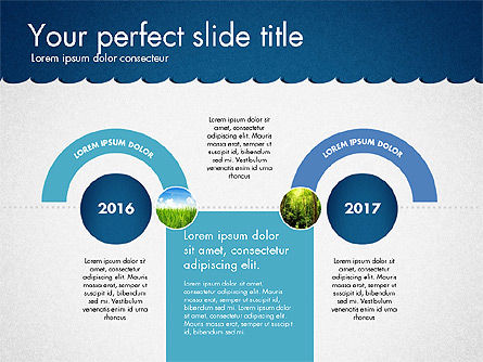Timeline con marina tema Toolbox, Slide 12, 02780, Timelines & Calendars — PoweredTemplate.com