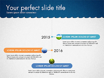 Timeline con marina tema Toolbox, Slide 13, 02780, Timelines & Calendars — PoweredTemplate.com