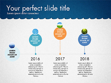 Timeline con marina tema Toolbox, Slide 15, 02780, Timelines & Calendars — PoweredTemplate.com