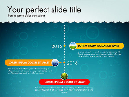 Timeline com caixa de ferramentas do tema da marinha, Deslizar 5, 02780, Timelines & Calendars — PoweredTemplate.com