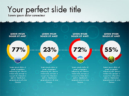 Timeline con marina tema Toolbox, Slide 6, 02780, Timelines & Calendars — PoweredTemplate.com