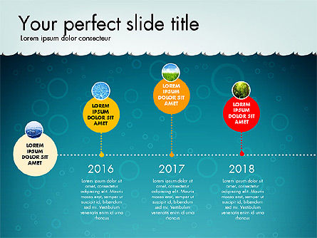 Timeline con marina tema Toolbox, Slide 7, 02780, Timelines & Calendars — PoweredTemplate.com