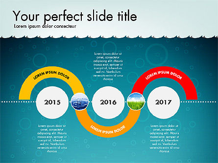 Timeline con marina tema Toolbox, Slide 8, 02780, Timelines & Calendars — PoweredTemplate.com