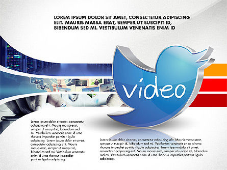 Options de contenu de marketing Twitter, Diapositive 4, 02783, Schémas d'étapes — PoweredTemplate.com