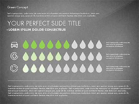Concepto de Presentación Verde, Diapositiva 16, 02784, Plantillas de presentación — PoweredTemplate.com