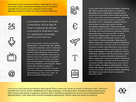 Grid layout com ícones, Modelo do PowerPoint, 02790, Ícones — PoweredTemplate.com