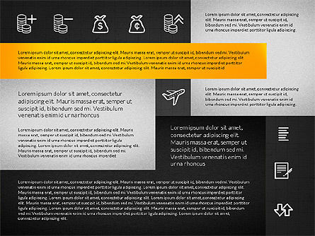 Diseño de cuadrícula con iconos, Diapositiva 10, 02790, Iconos — PoweredTemplate.com