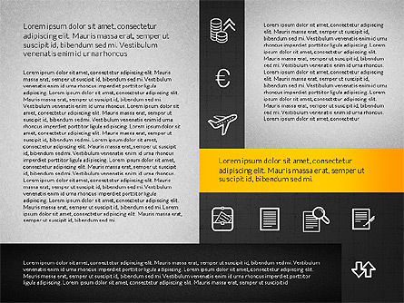 Disposition de la grille avec des icônes, Diapositive 12, 02790, Icônes — PoweredTemplate.com