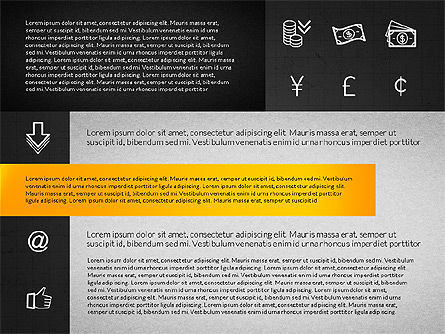 Diseño de cuadrícula con iconos, Diapositiva 14, 02790, Iconos — PoweredTemplate.com
