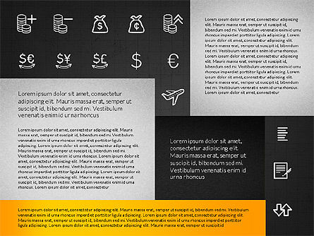 Diseño de cuadrícula con iconos, Diapositiva 16, 02790, Iconos — PoweredTemplate.com