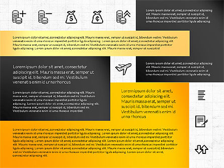 Disposition de la grille avec des icônes, Diapositive 2, 02790, Icônes — PoweredTemplate.com