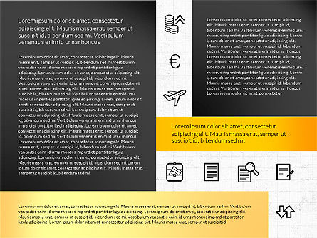 Disposition de la grille avec des icônes, Diapositive 4, 02790, Icônes — PoweredTemplate.com
