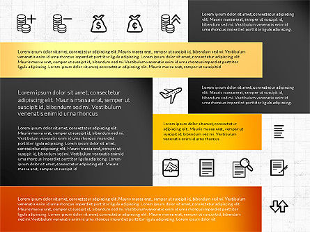 Disposition de la grille avec des icônes, Diapositive 5, 02790, Icônes — PoweredTemplate.com