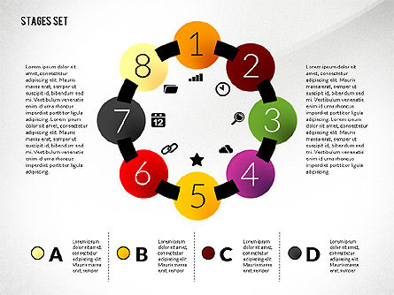 Round Stage Diagram Toolbox, Slide 6, 02791, Stage Diagrams — PoweredTemplate.com