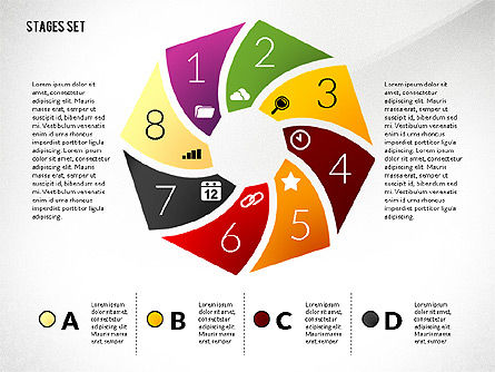 Round Stage Diagram Toolbox, Slide 8, 02791, Stage Diagrams — PoweredTemplate.com