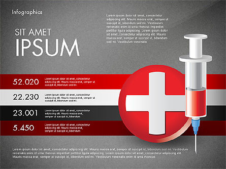 Infografica medica con i grafici basati su dati, Slide 11, 02792, Diagrammi e Grafici Medici — PoweredTemplate.com