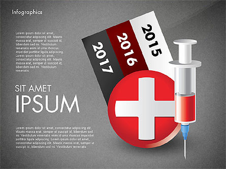 Infografía médica con gráficos controlados por datos, Diapositiva 12, 02792, Diagramas y gráficos médicos — PoweredTemplate.com