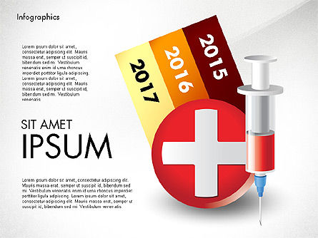 Infografía médica con gráficos controlados por datos, Diapositiva 4, 02792, Diagramas y gráficos médicos — PoweredTemplate.com