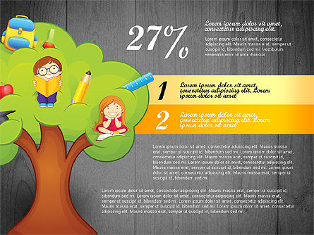 Options avec l'arbre d'éducation, Diapositive 10, 02795, Graphiques et schémas pédagogiques — PoweredTemplate.com