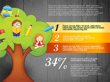 Options avec l'arbre d'éducation, Diapositive 11, 02795, Graphiques et schémas pédagogiques — PoweredTemplate.com