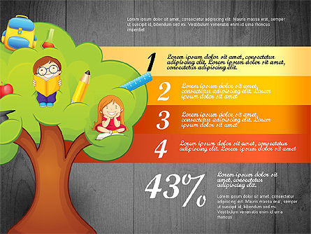 Options avec l'arbre d'éducation, Diapositive 12, 02795, Graphiques et schémas pédagogiques — PoweredTemplate.com