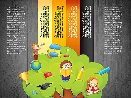 选项与教育树, 幻灯片 16, 02795, 教育图和图表 — PoweredTemplate.com