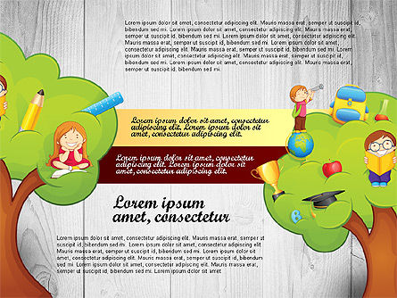 Options avec l'arbre d'éducation, Diapositive 7, 02795, Graphiques et schémas pédagogiques — PoweredTemplate.com