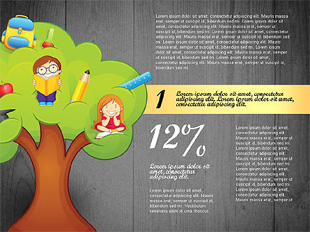 Options with Education Tree, Slide 9, 02795, Education Charts and Diagrams — PoweredTemplate.com