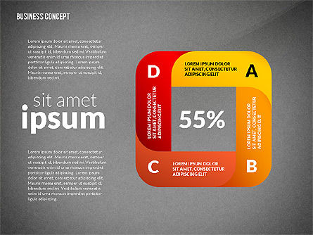 Opciones y marcadores de banner, Diapositiva 15, 02797, Diagramas de la etapa — PoweredTemplate.com