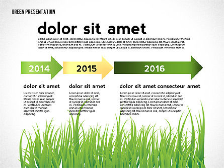 Presentazione verde con i grafici basati su dati, Slide 5, 02800, Infografiche — PoweredTemplate.com