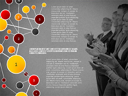 Social Business Network Themed Presentation, Slide 16, 02803, Presentation Templates — PoweredTemplate.com