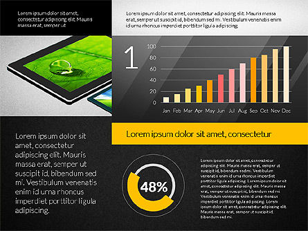 Touchpad Datengesteuerte Präsentation, Folie 11, 02806, Datengetriebene Diagramme und Charts — PoweredTemplate.com