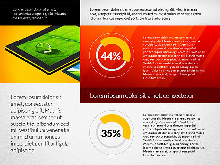Presentación con control de datos del Touchpad, Diapositiva 5, 02806, Diagramas basados en datos — PoweredTemplate.com
