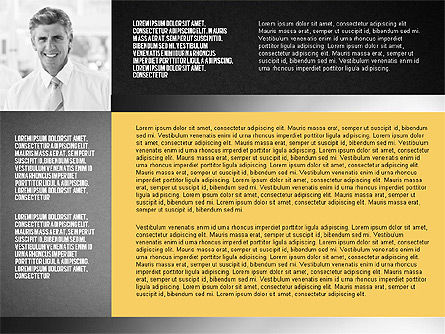 Presentación de equipo en diseño de diseño de cuadrícula, Diapositiva 11, 02807, Plantillas de presentación — PoweredTemplate.com