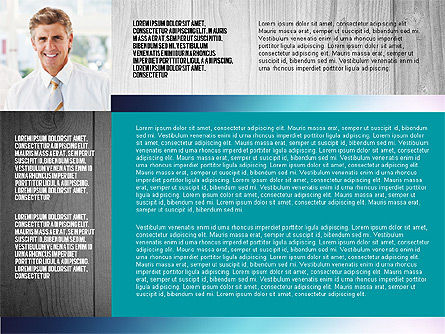 Presentación de equipo en diseño de diseño de cuadrícula, Diapositiva 3, 02807, Plantillas de presentación — PoweredTemplate.com