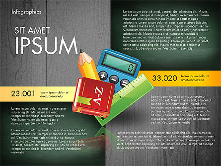 Schulbezogene Infografiken, Folie 10, 02809, Ausbildung Charts und Diagramme — PoweredTemplate.com