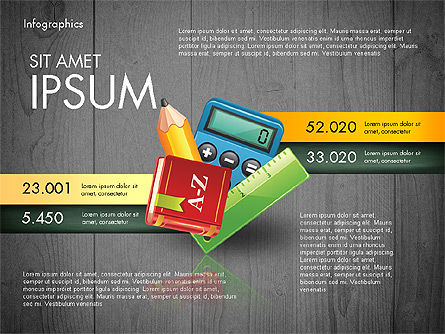 Infographie de l'école, Diapositive 15, 02809, Graphiques et schémas pédagogiques — PoweredTemplate.com