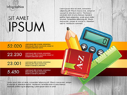 Schulbezogene Infografiken, Folie 4, 02809, Ausbildung Charts und Diagramme — PoweredTemplate.com