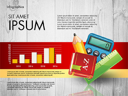 School gerelateerde infographics, Dia 6, 02809, Educatieve Grafieken en Diagrammen — PoweredTemplate.com